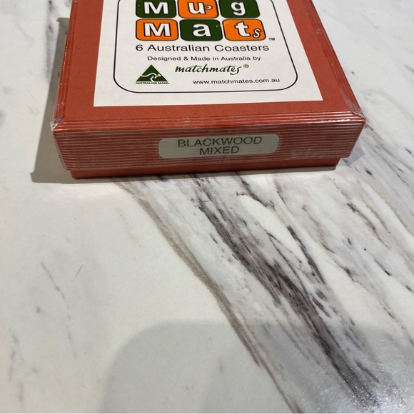 Vintage Coaster set  Mug Mats 6 Australian animal drink Coasters exotic wood - Picture 6 of 7